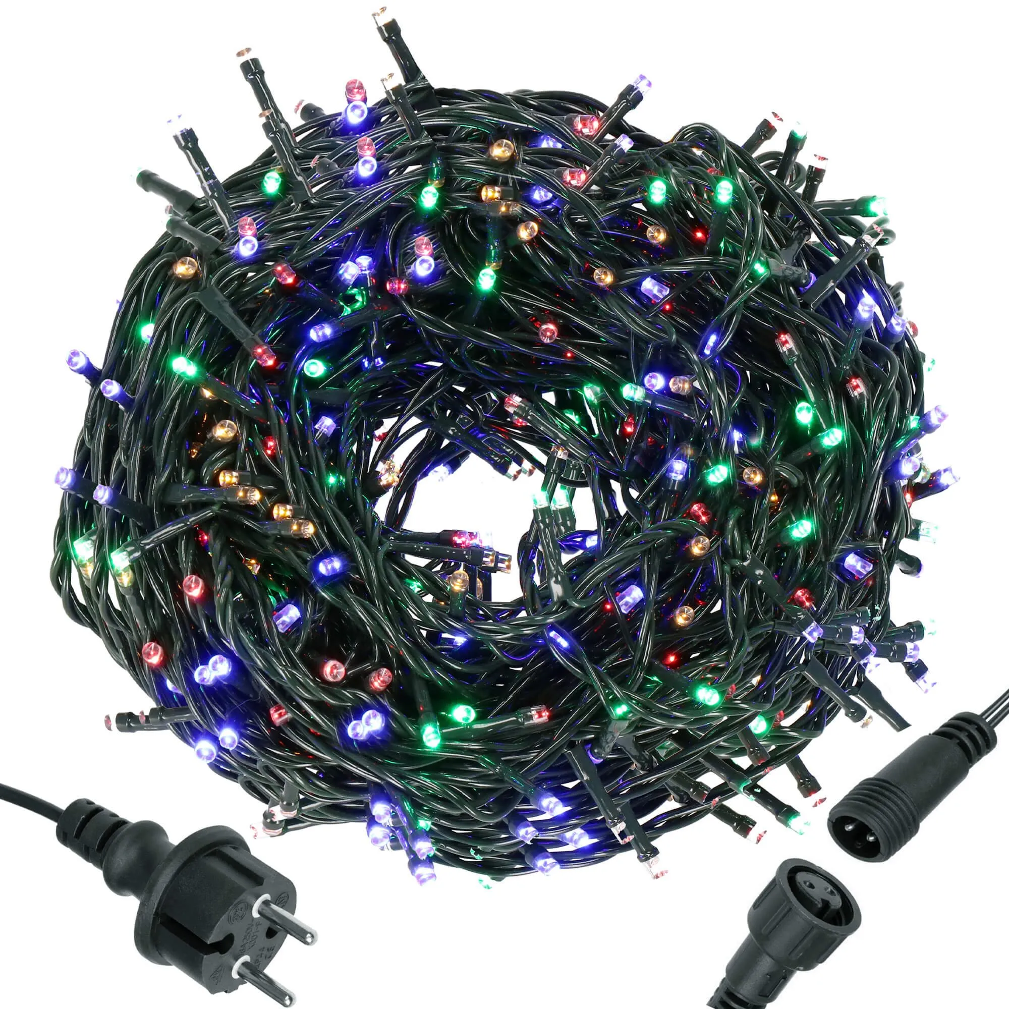 svjetla za božićno drvce 300 led dioda, šarena - slika 12