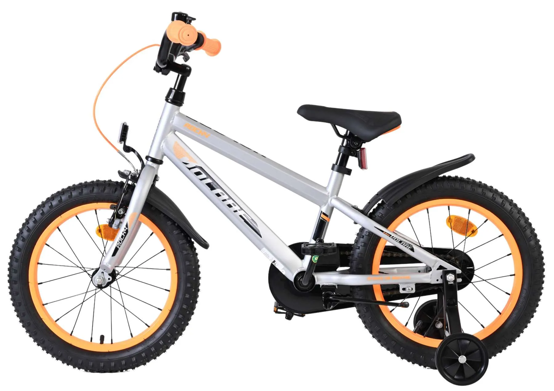 volare rocky dječji bicikl za dječake - 16" sivi - slika 8
