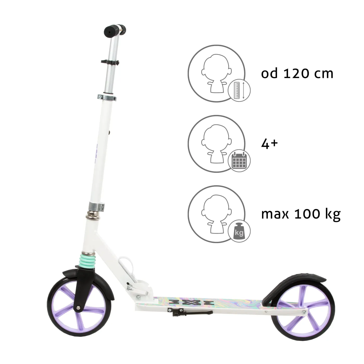 kidwell wxm dječji romobil driff, bijeli - slika 5
