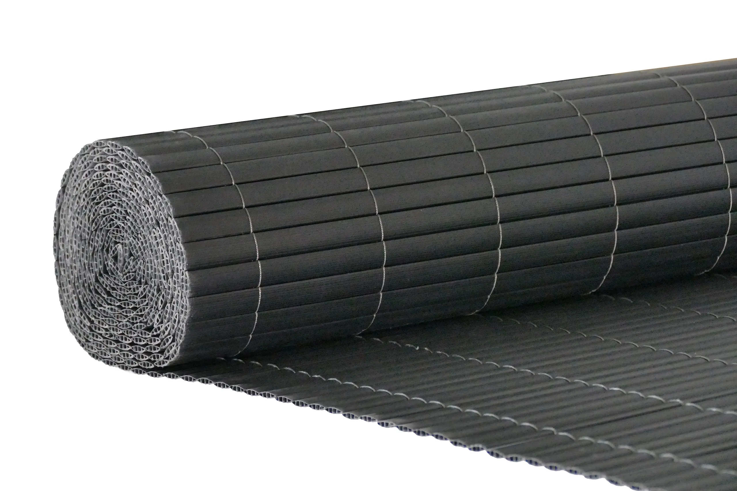 pvc prostirka za ogradu 150 x 500 cm siva - slika 4