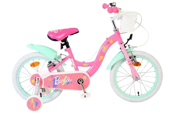 Volare dječji bicikl Barbie 16″ ružičaste boje, s dvije ručne kočnice - Pribislavec