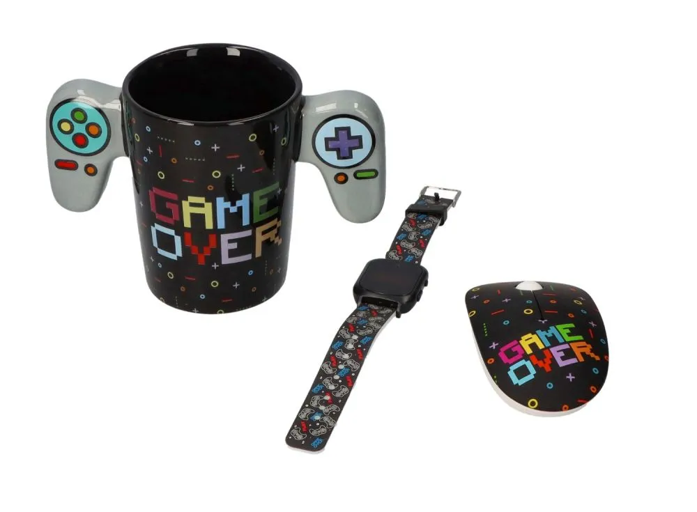 keramička šalica s dvije game over ručke - slika 4