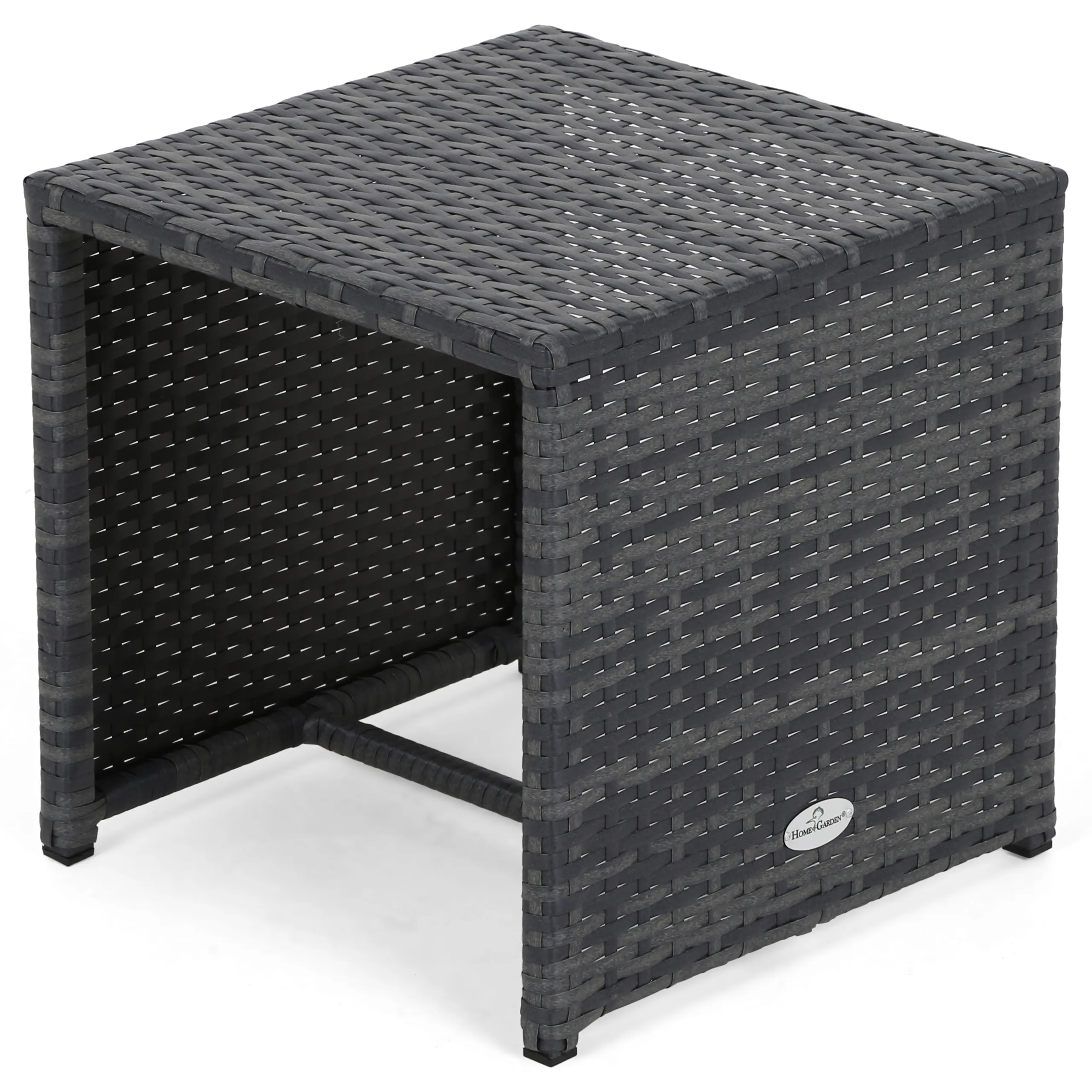 set vrtnih ležaljki od tehnoratana bora bora grey / grey melange sa stolom - slika 6