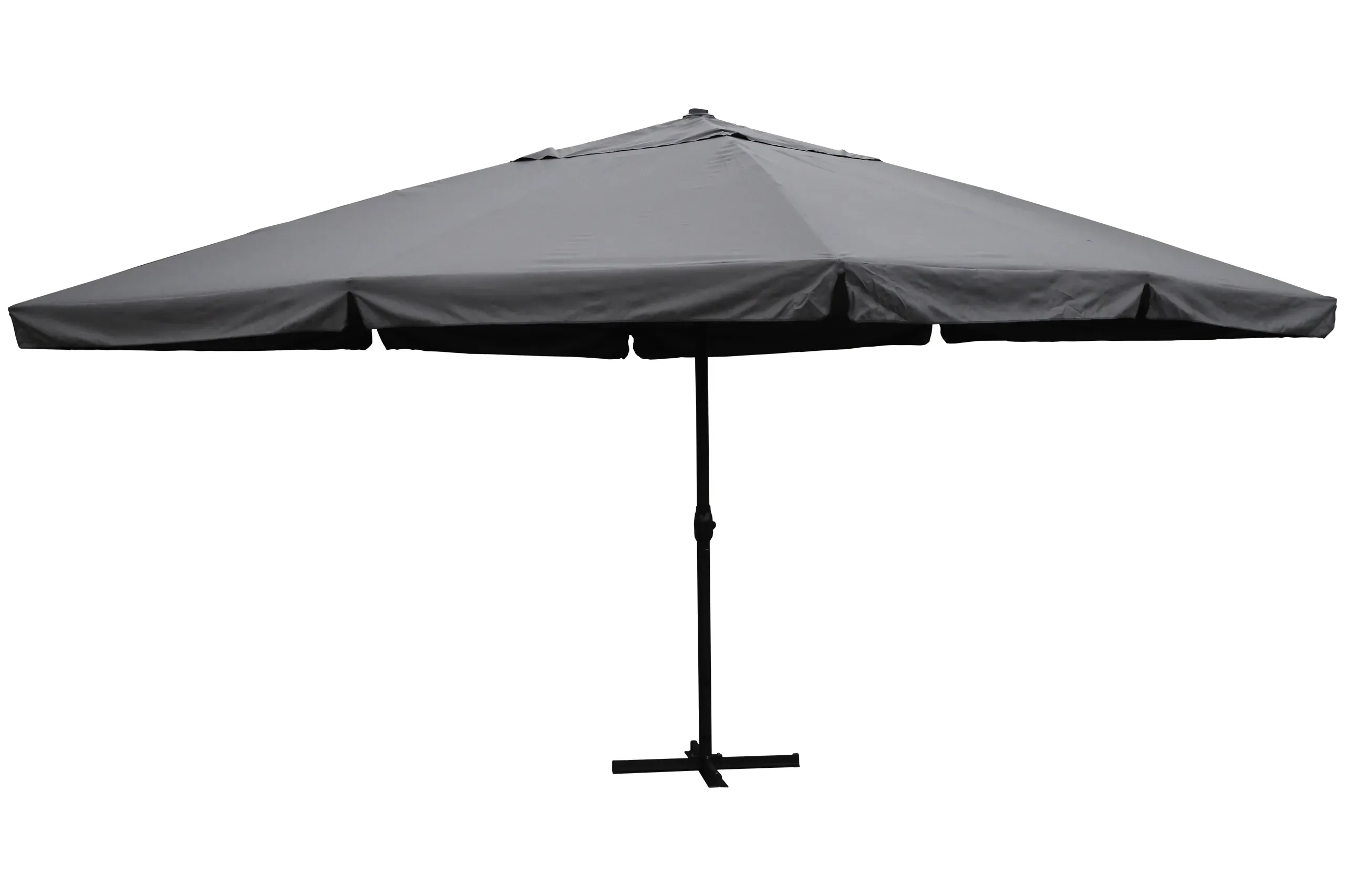kvadratni kišobran 500 cm sivi - slika 2