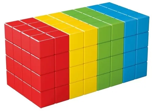 geomag magicube kockice u 4 boje, 128 kom - slika 2