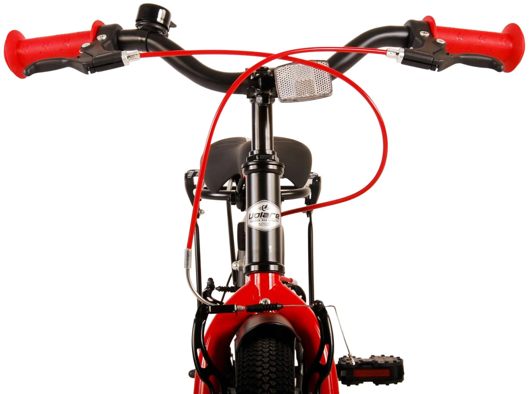 dječji bicikl volare thombike 16" s dvije ručne kočnice crno-crveni - slika 13