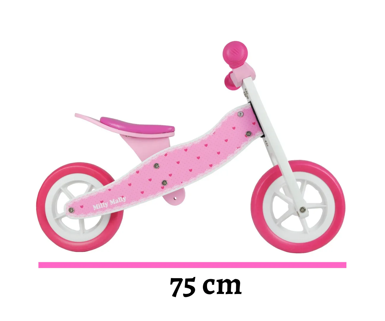 milly mally 2u1 tricikl bez pedala srca - slika 7