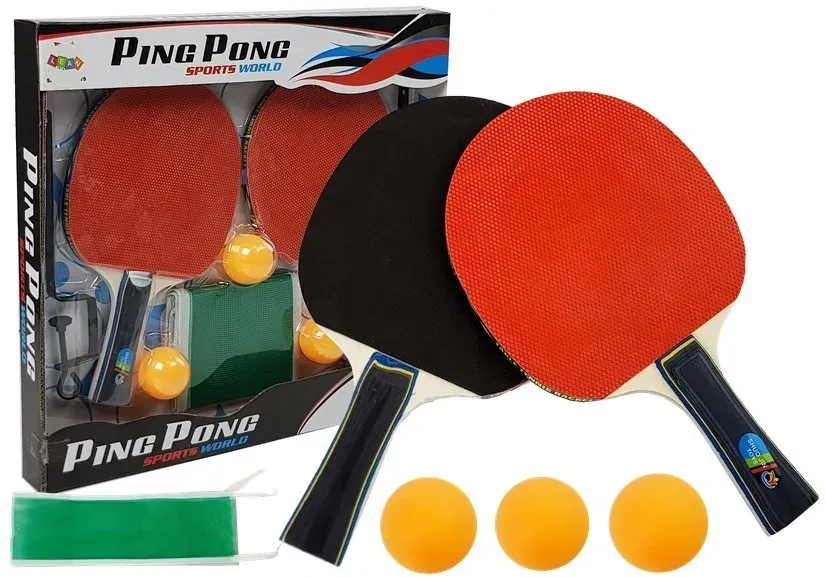 set za stolni tenis s mrežom i lopticama - slika 1