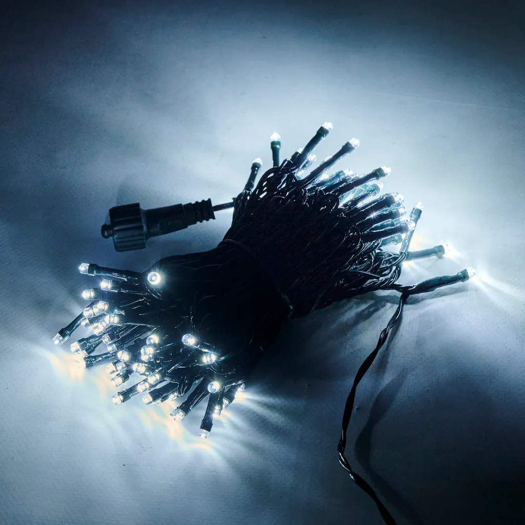 100 led svjetla 10m hladna bijela - slika 8