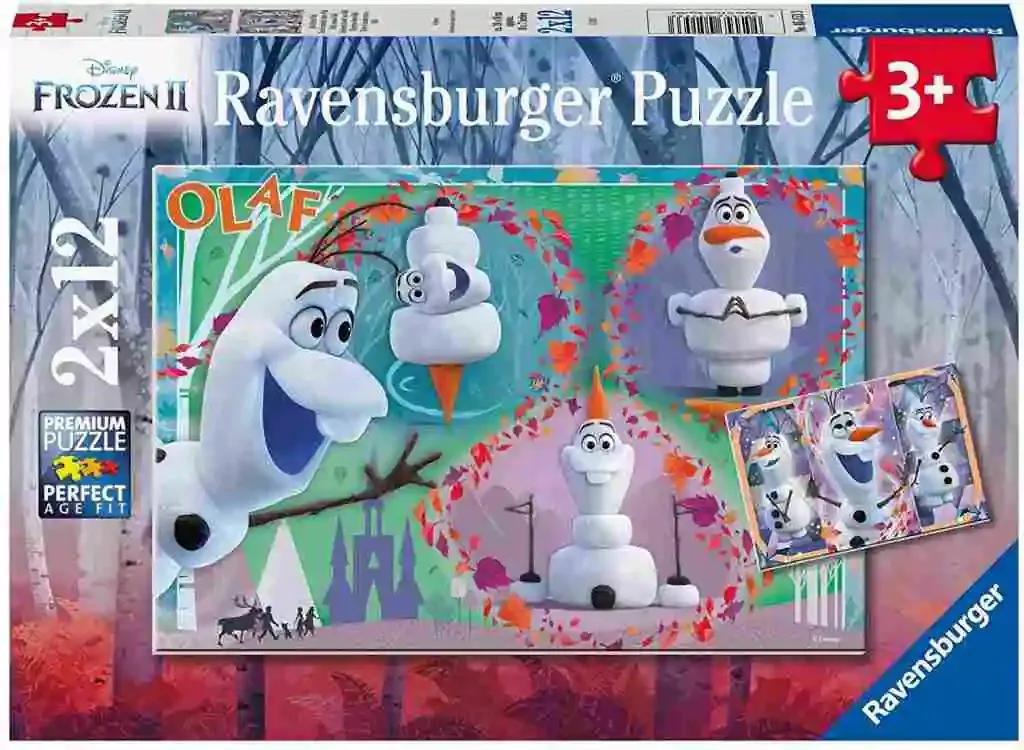 ravensburger puzzle frozen olaf 2x12kom - slika 2