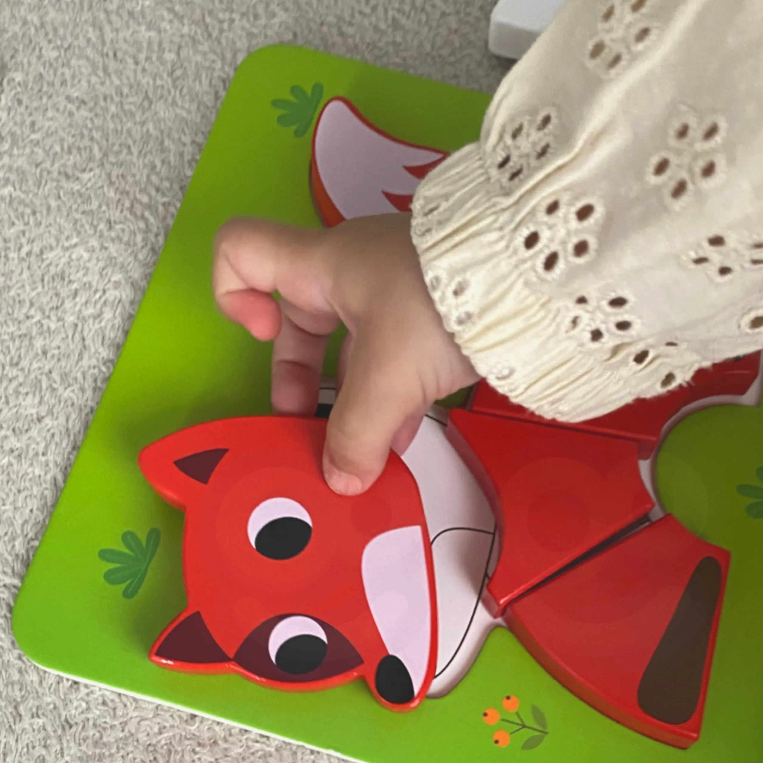 woopie drvena slagalica: montessori kocke životinja - slika 5