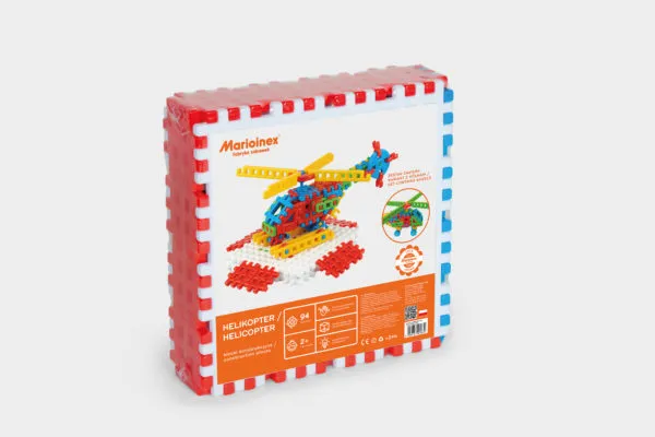 marioinex set waffle kockica helikopter 94kom. - slika 4