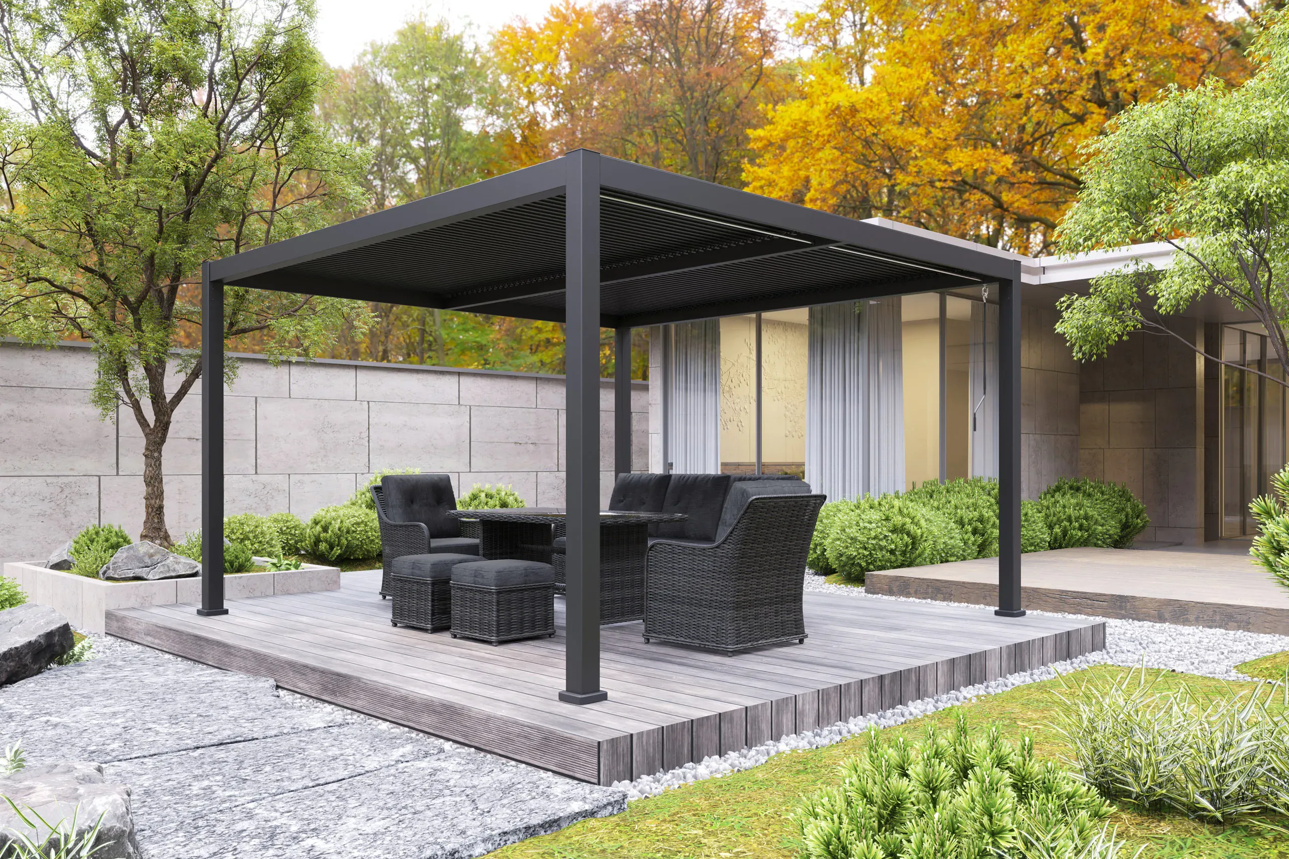 pergola bermeo 400 x 400 cm - slika 4