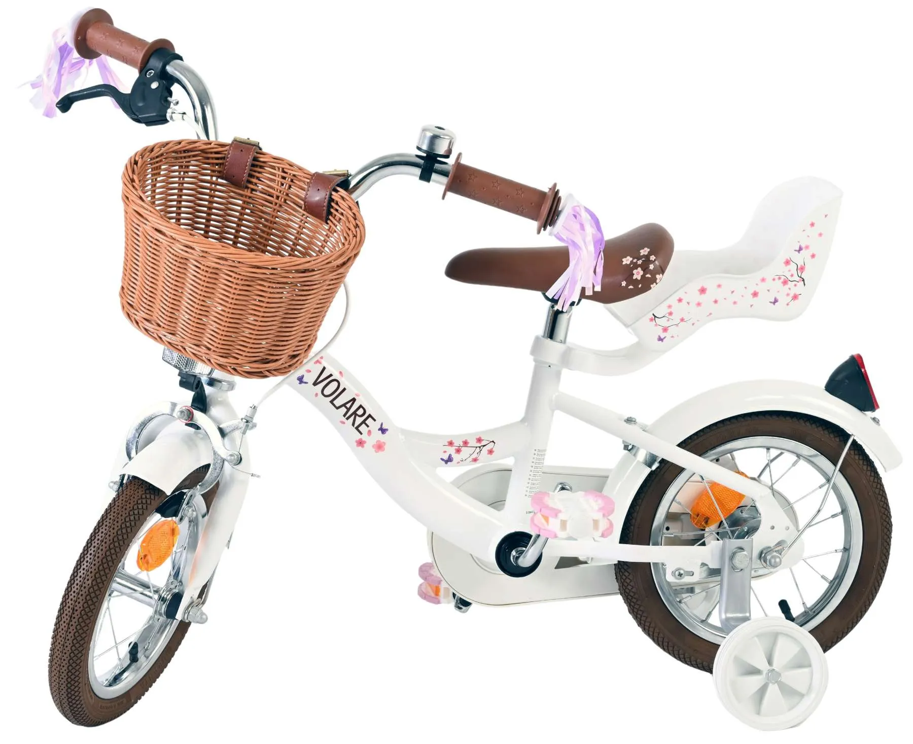 volare dječji bicikl blossom 12″ bijele boje - slika 22