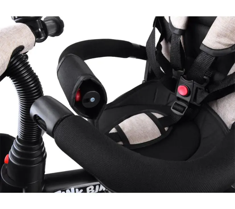 dječji tricikl 3u1 tiny bike bež - slika 12