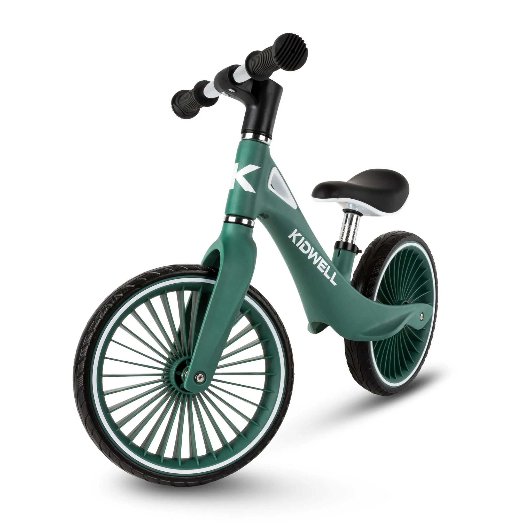 kidwell nix dječji bicikl bez pedala, tamnozeleni - slika 3
