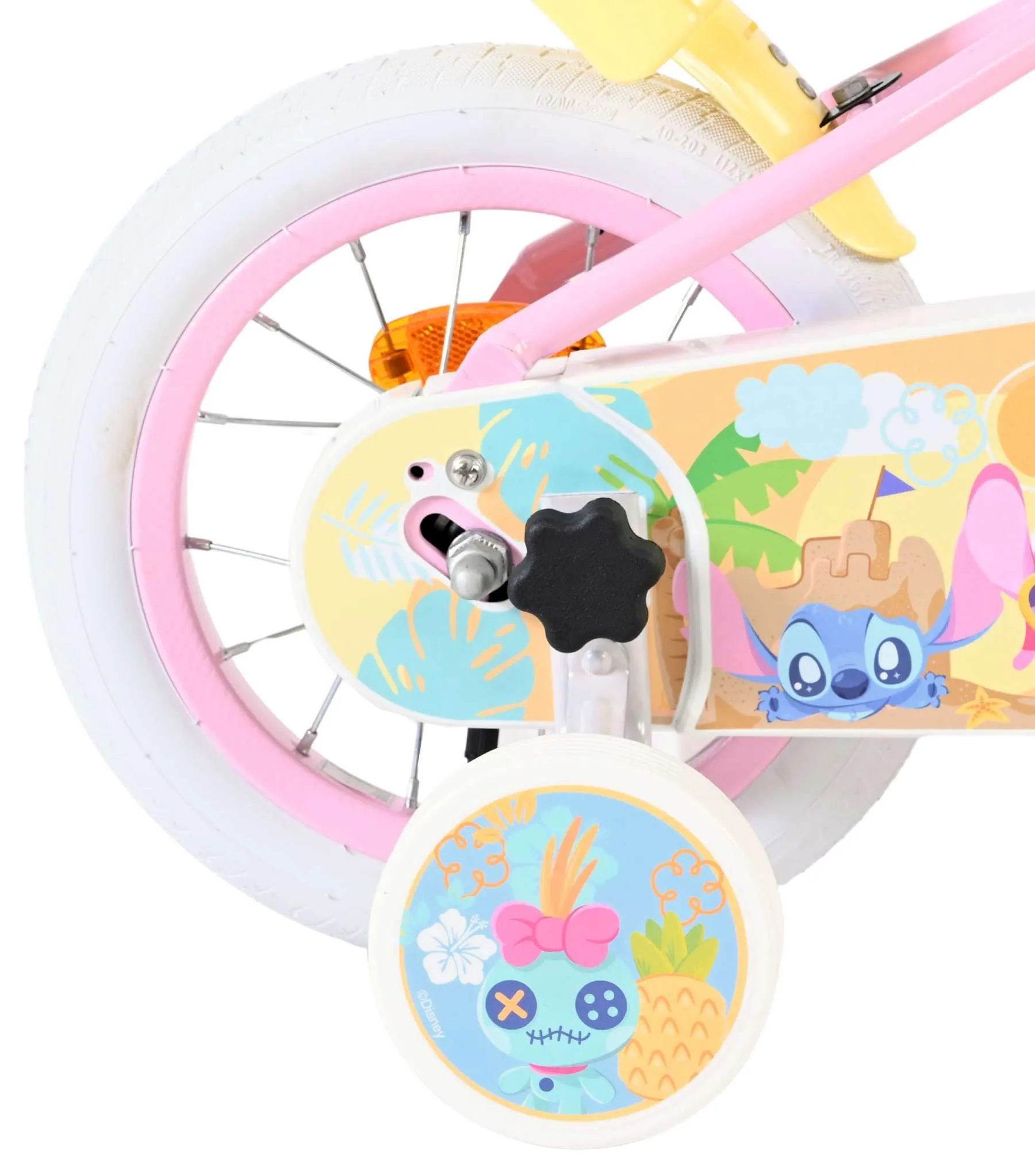 volare dječji bicikl disney stitch 12″ ružičaste boje - slika 3