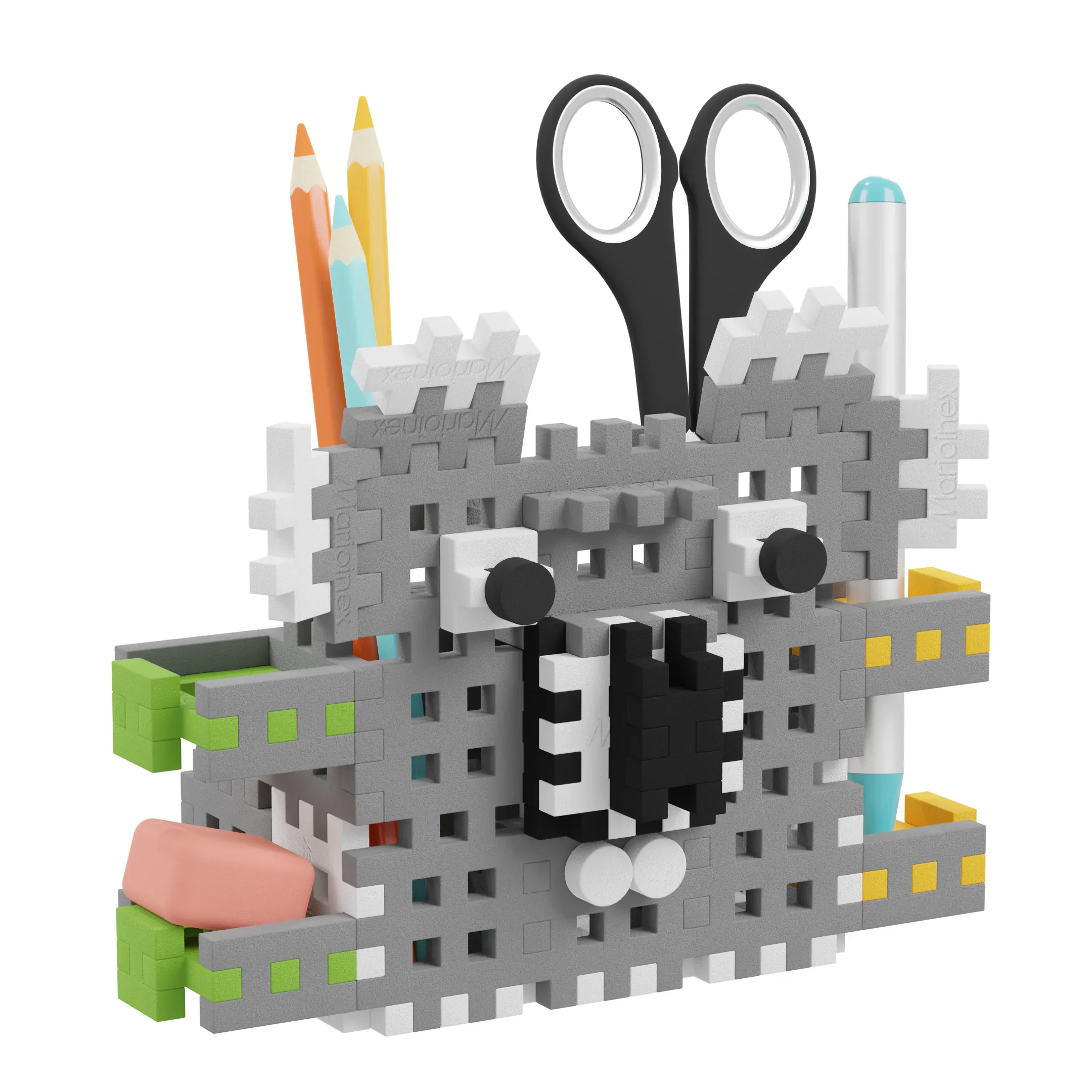 marioinex set mini waffle kockica stalak za olovke koala 70kom. - slika 2