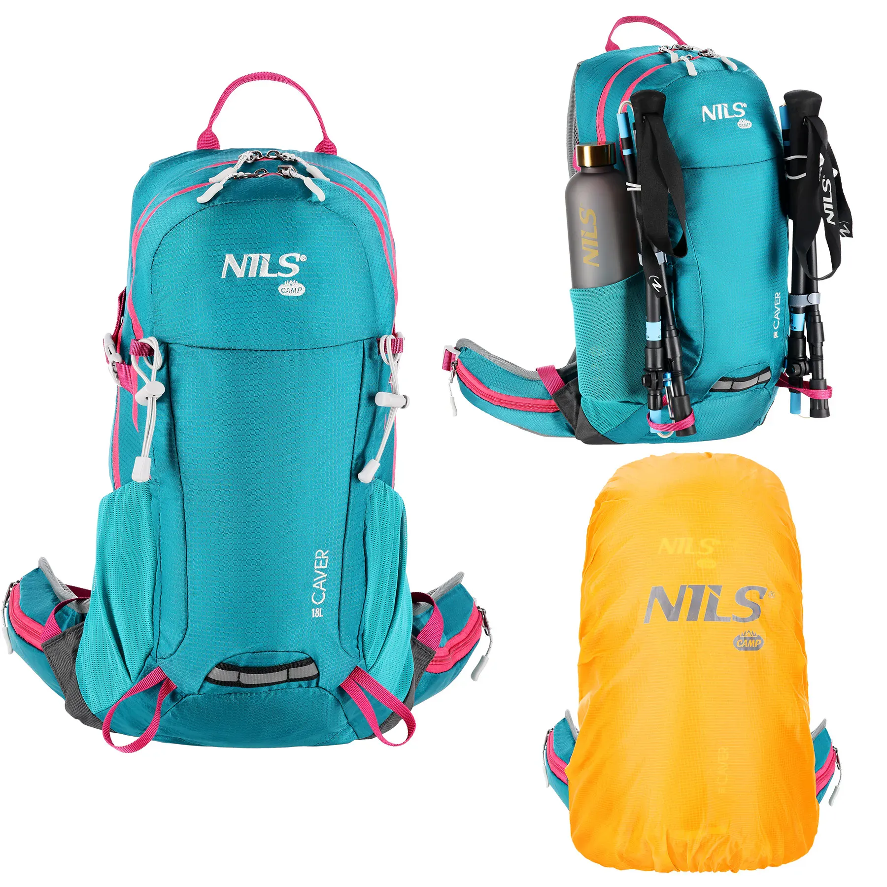 putni paket tirkizni caver 18l nils camp - slika 3