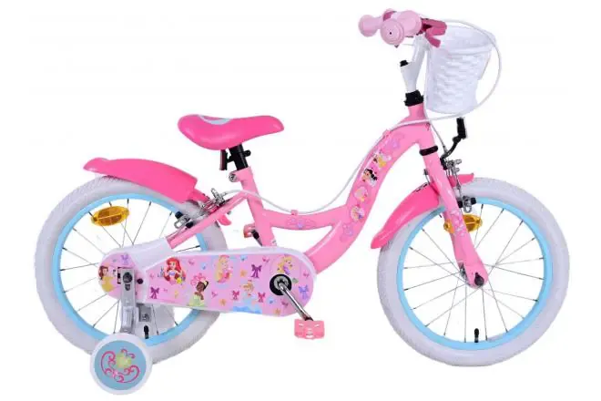 volare disney princess dječji bicikl 16" pink s dvije ručne kočnice - slika 2
