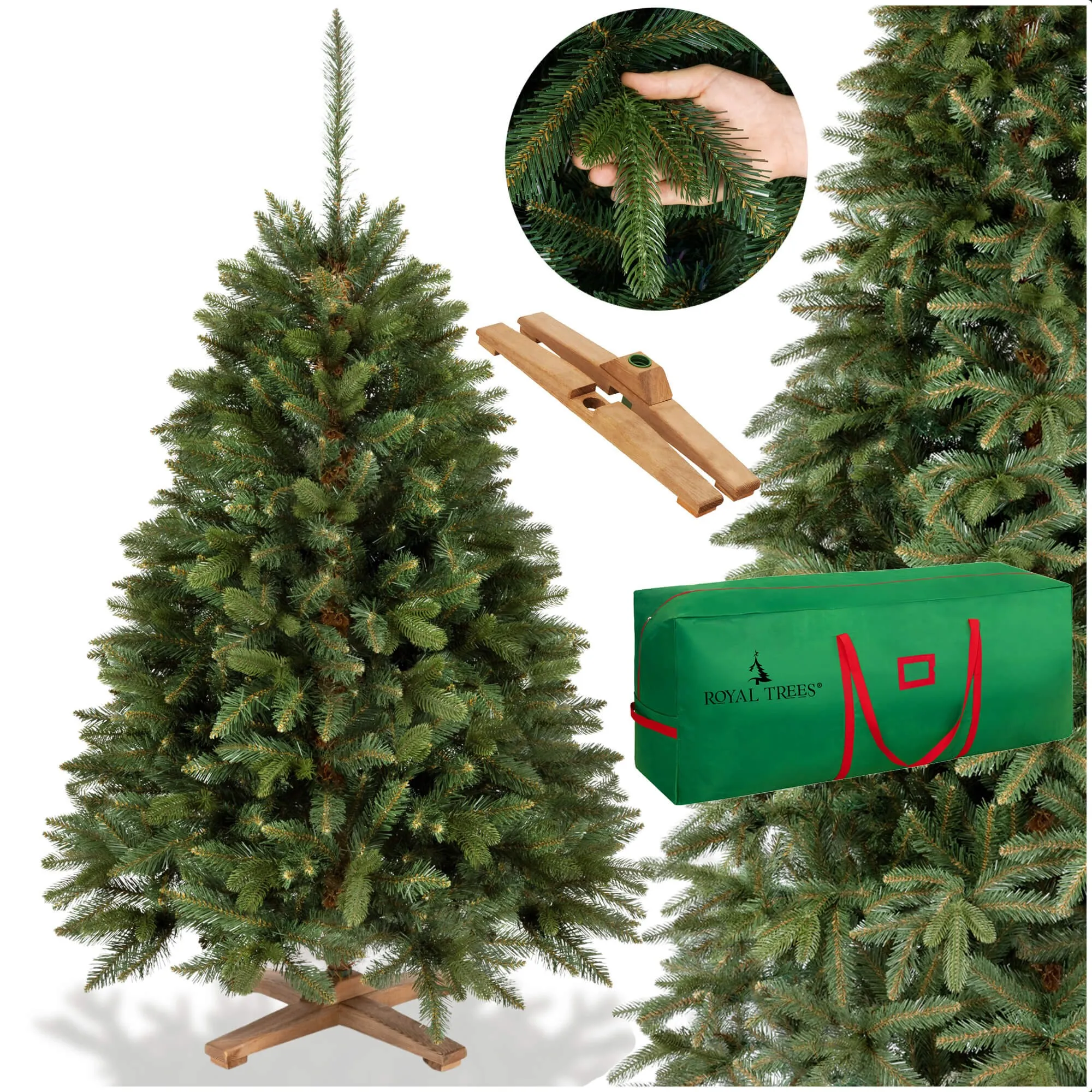 royal trees umjetno božićno drvce – sibirska jela pe premium 150 cm - slika 9