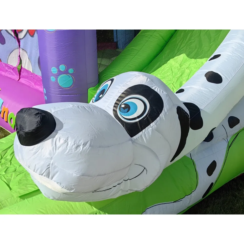 happy hop puppy land dog dvorac na napuhavanje s toboganom - slika 6