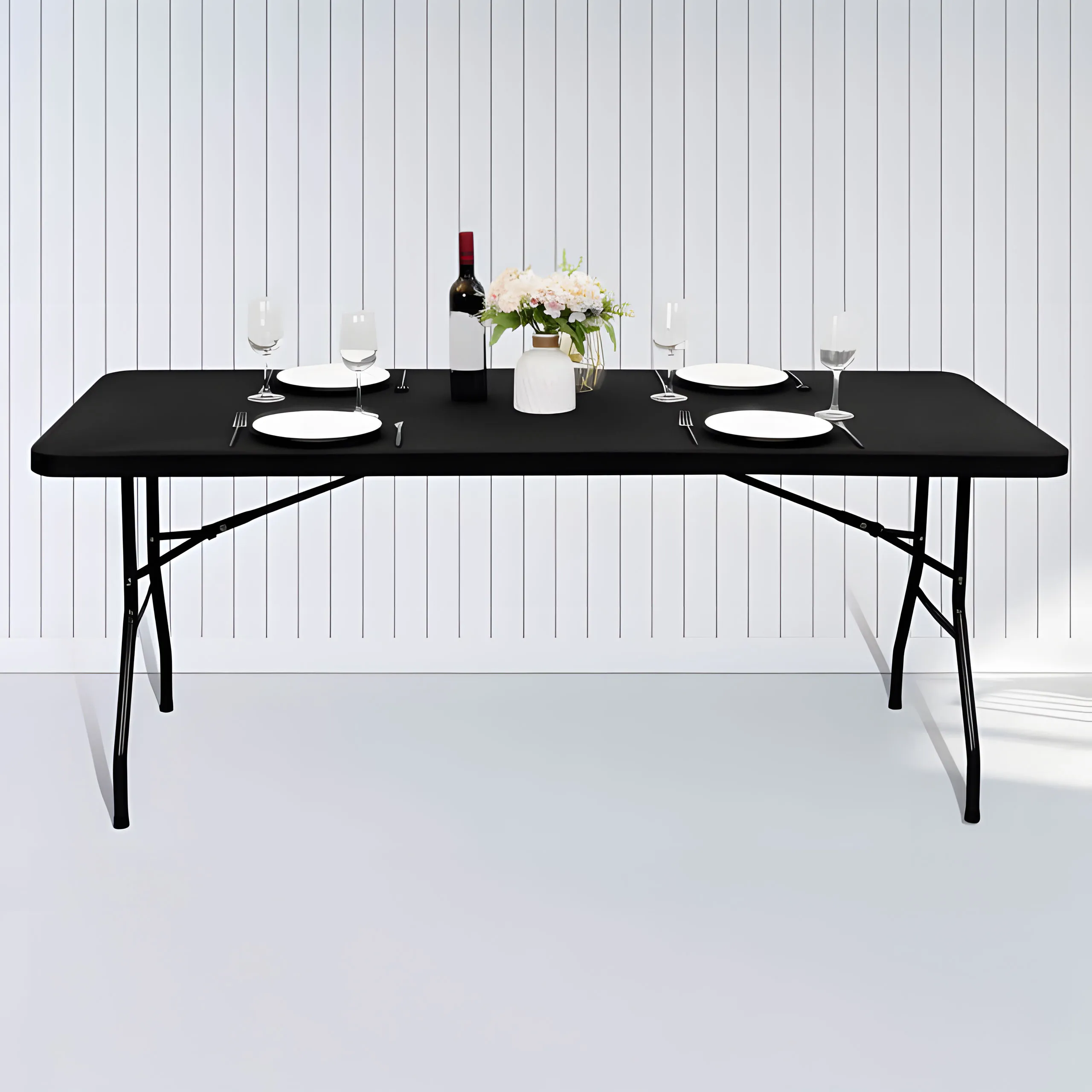 ugostiteljski stol 180 cm, sklopiv u kofer, crni, modernhome - slika 8