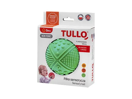 tullo mekana senzorna loptica sa 4 tekstura žuta - slika 7