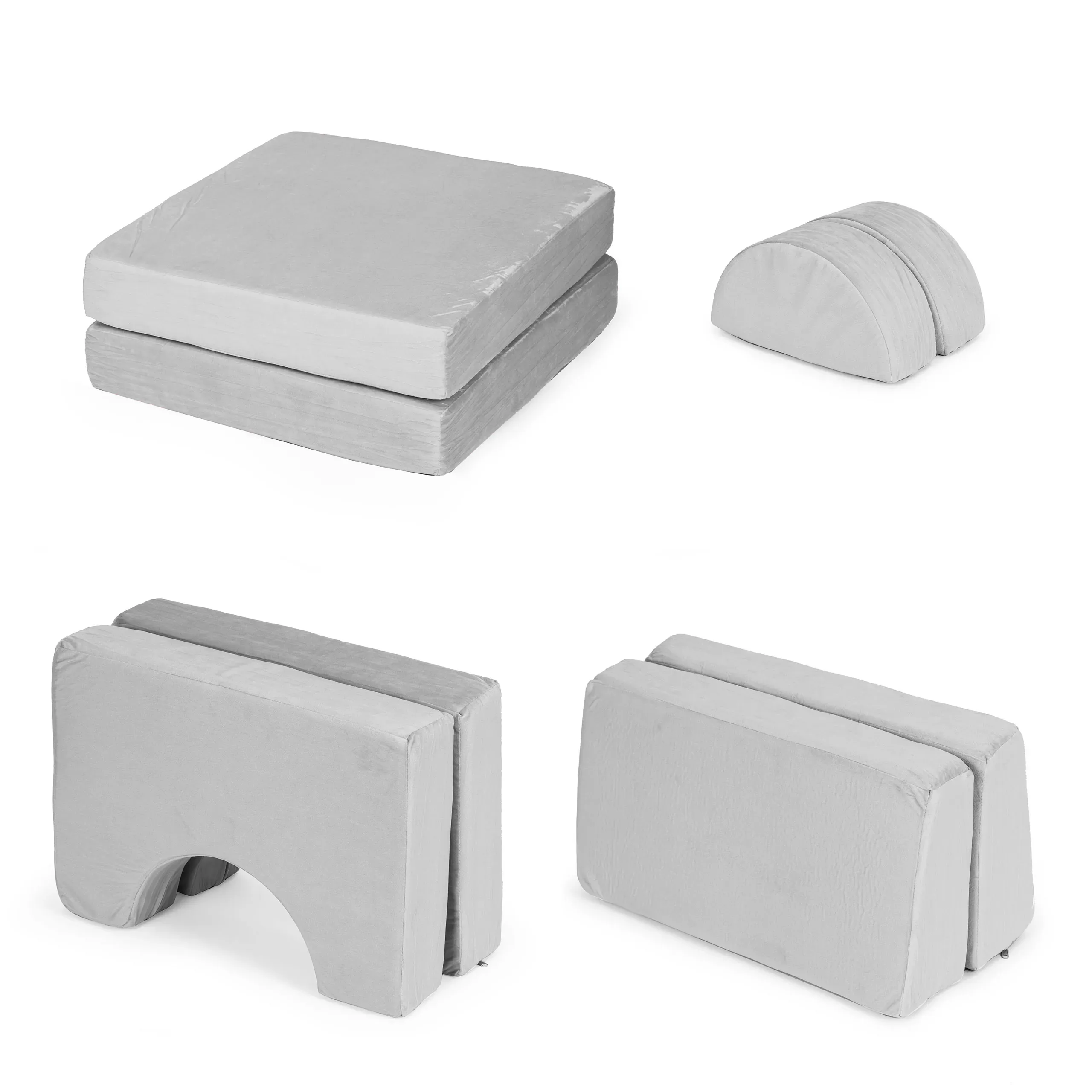 ecotoys diy modularna sofa sa 8 jastuka - siva - slika 9