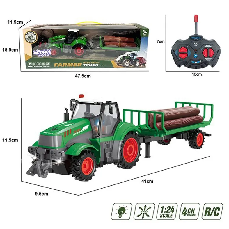 woopie traktor s prikolicom na daljinsko upravljanje - slika 6