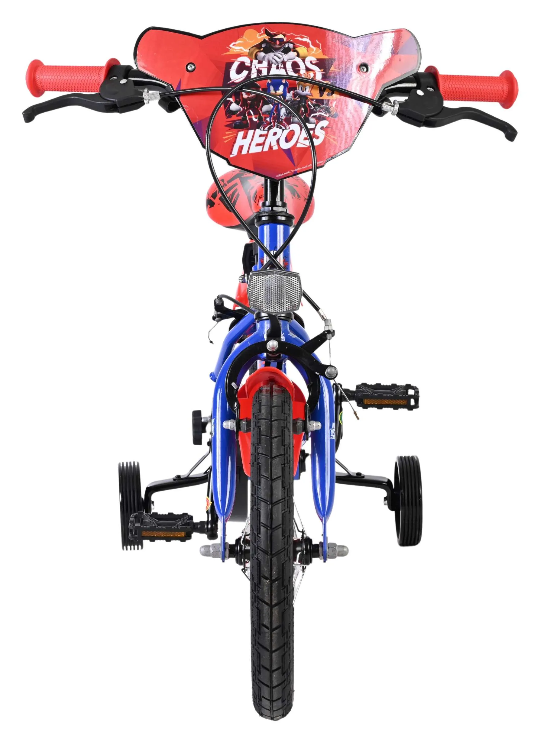 volare dječji bicikl sonic prime 14″ plavo-crvene boje, s dvije ručne kočnice - slika 7