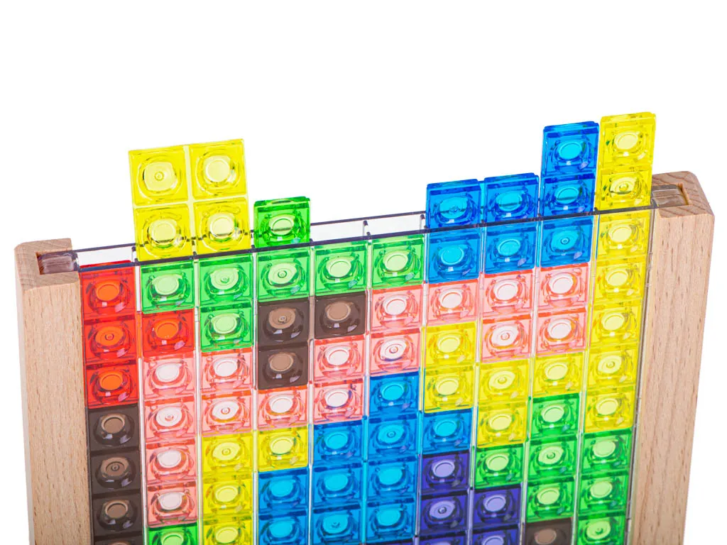 montessori vertikalni tetris u drvenom okviru - slika 8