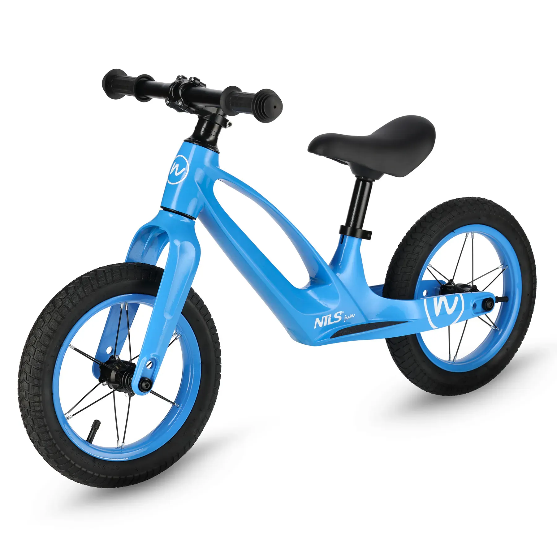 bicikl za balansiranje 12" plavi nils fun led kotači - slika 2