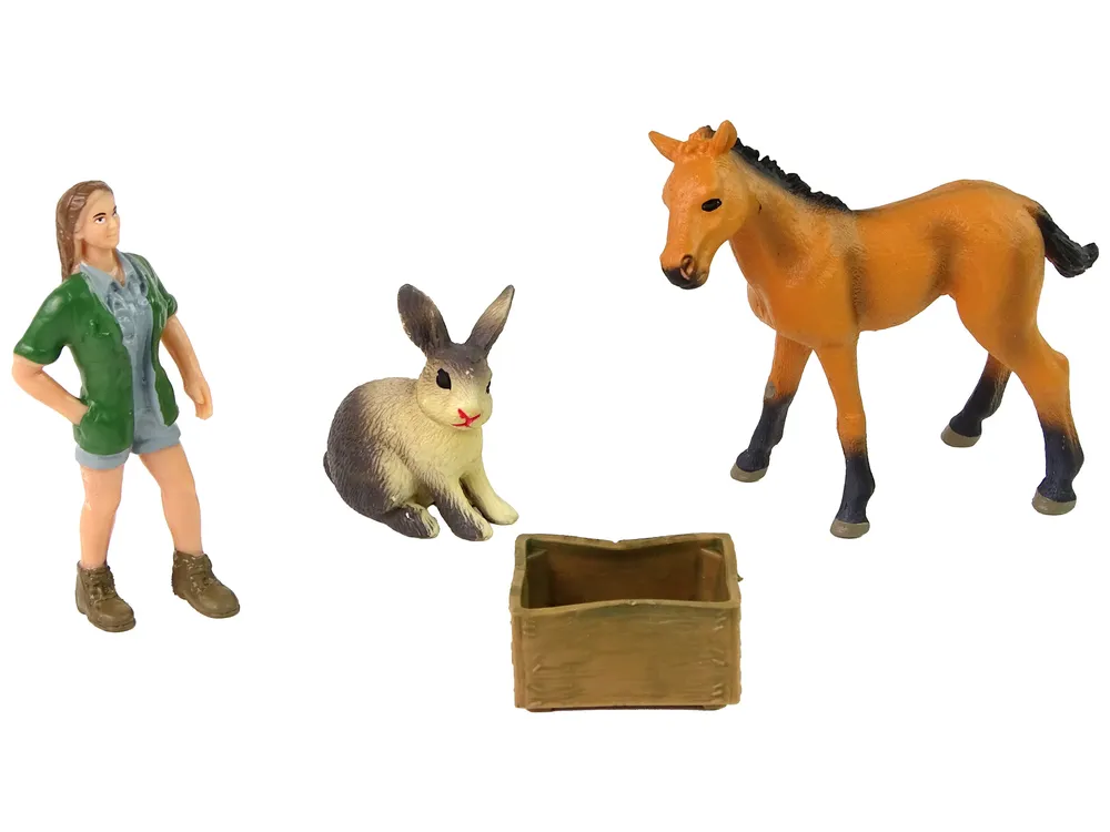 set figurica veterinar s konjem i zecom - slika 3