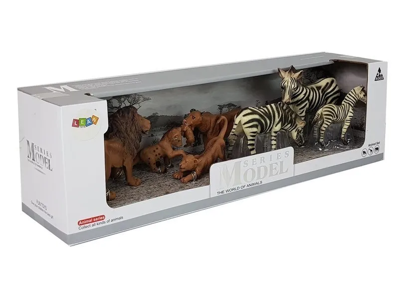 set figurica zebre i lavovi 7 kom. - slika 3