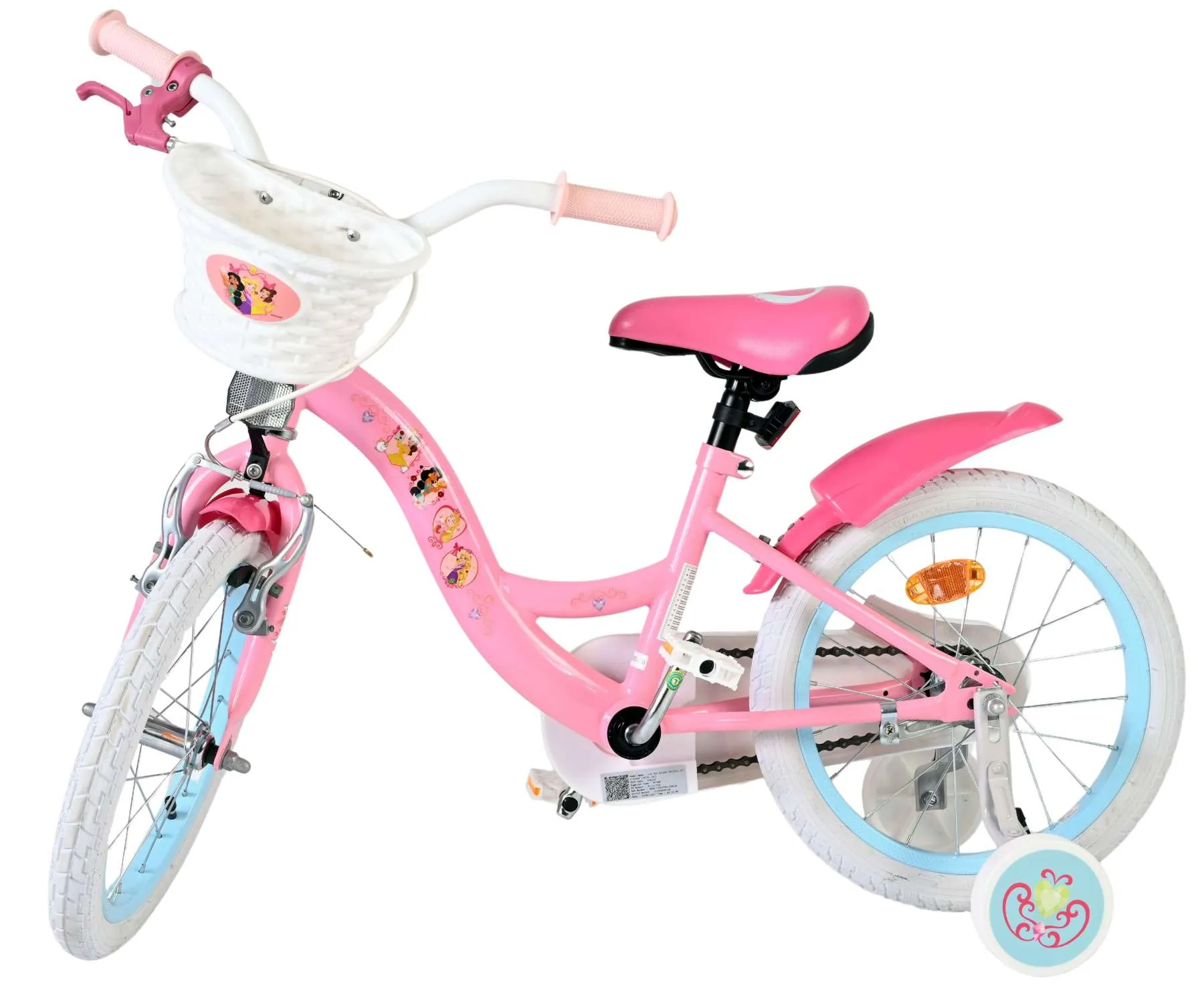 disney princess dječji bicikl za djevojčice - 16" roza - slika 9