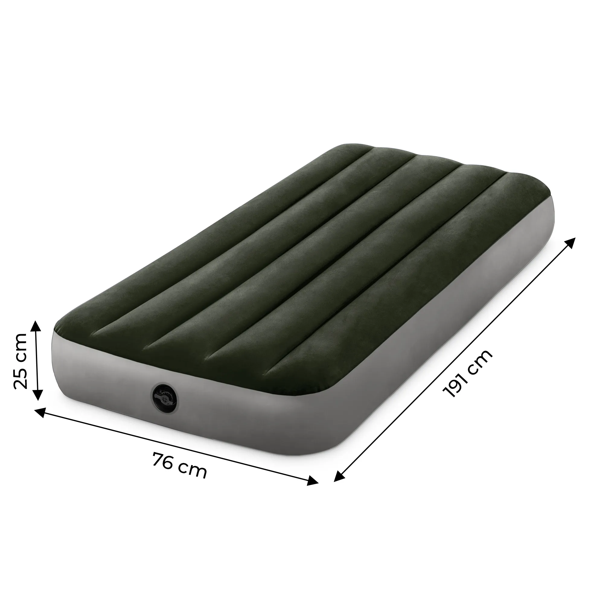 intex madrac na napuhavanje 191 x 76cm crni - slika 6