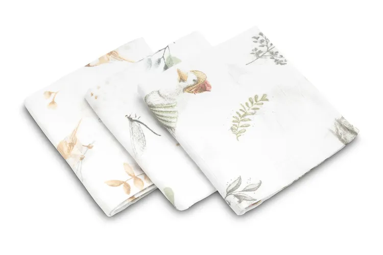 muslin pelene 3 kom – bijela - slika 5