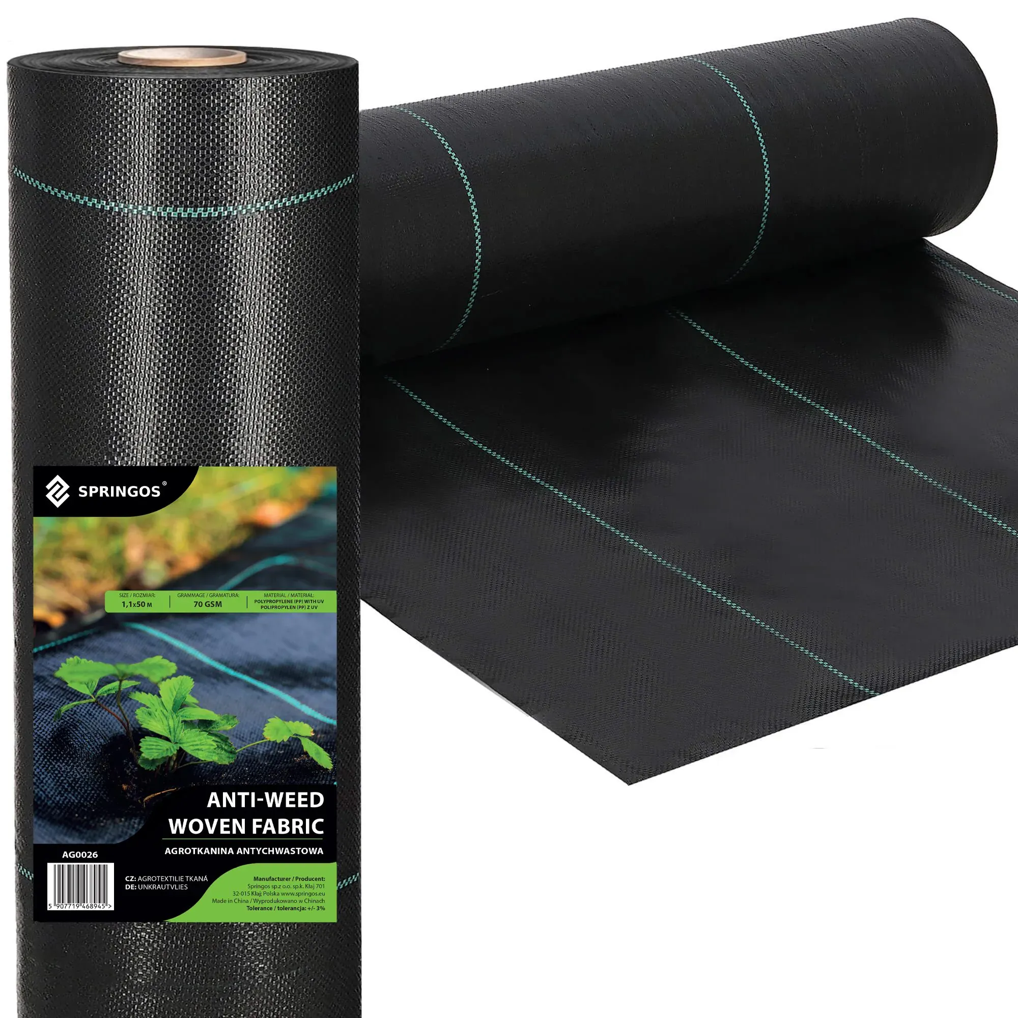 agrotekstil protiv korova 70 gsm 1,1 x 50 m - slika 2