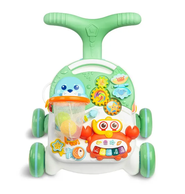 toyz 2 u 1 guralica i stol za igru zelena - slika 7