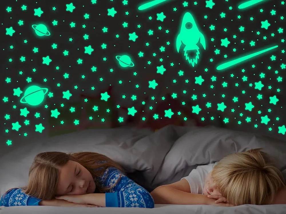 set fluorescentnih naljepnica za uređenje sobe - slika 3