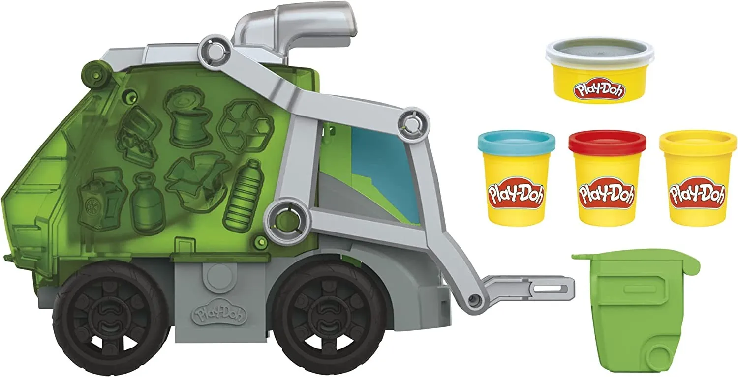 play-doh dumpin' fun 2-u-1 kamion za smeće hasbro f5173 - slika 3