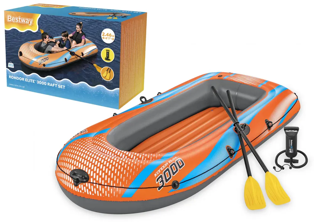 čamac na napuhavanje 3 sjedala 246 x 122 cm bestway - slika 2