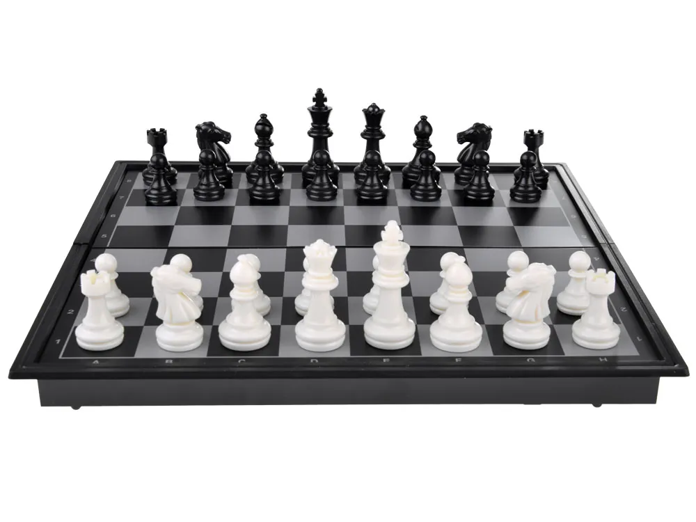 magnetni set 2u1 šah/dame crno-bijeli - slika 5