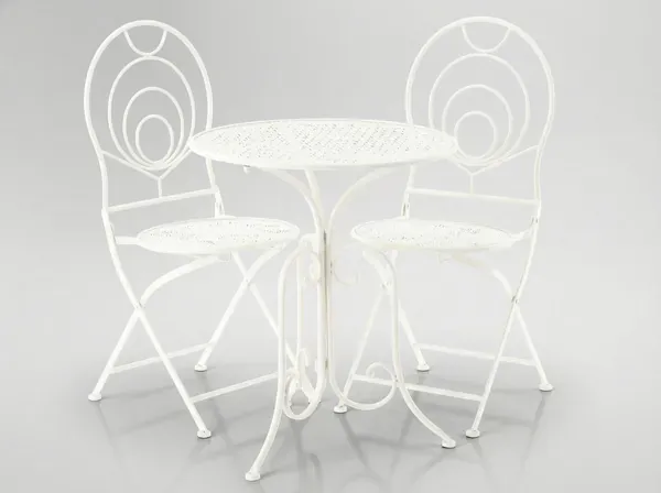 metalni vrtni set "linda" stol + 2 stolice *8237 - slika 2