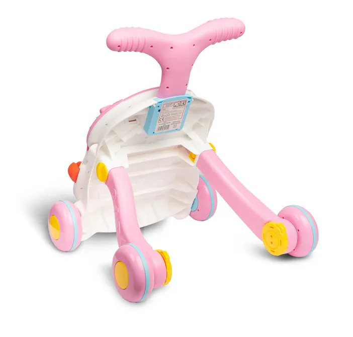 toyz 2 u 1 guralica i stol za igru,pink - slika 3