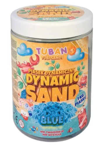tuban kinetički pijesak 1kg - plavi - slika 3