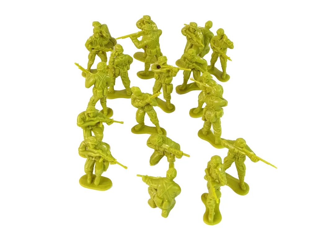 vojni set figurica zeleno-žuti - slika 3