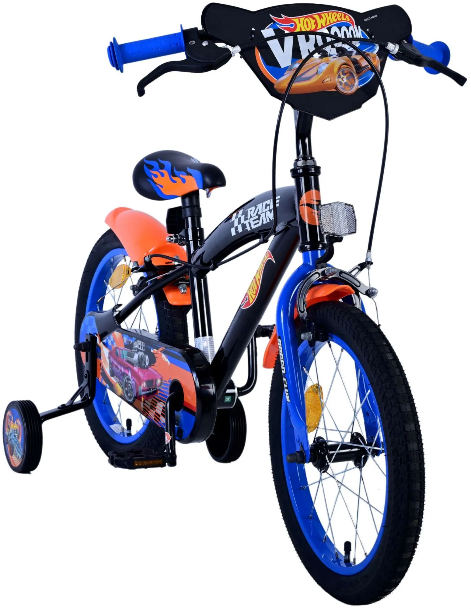 dječji bicikl hot wheels 16" crno-plavo-narančasti - 2 ručne kočnice - slika 7