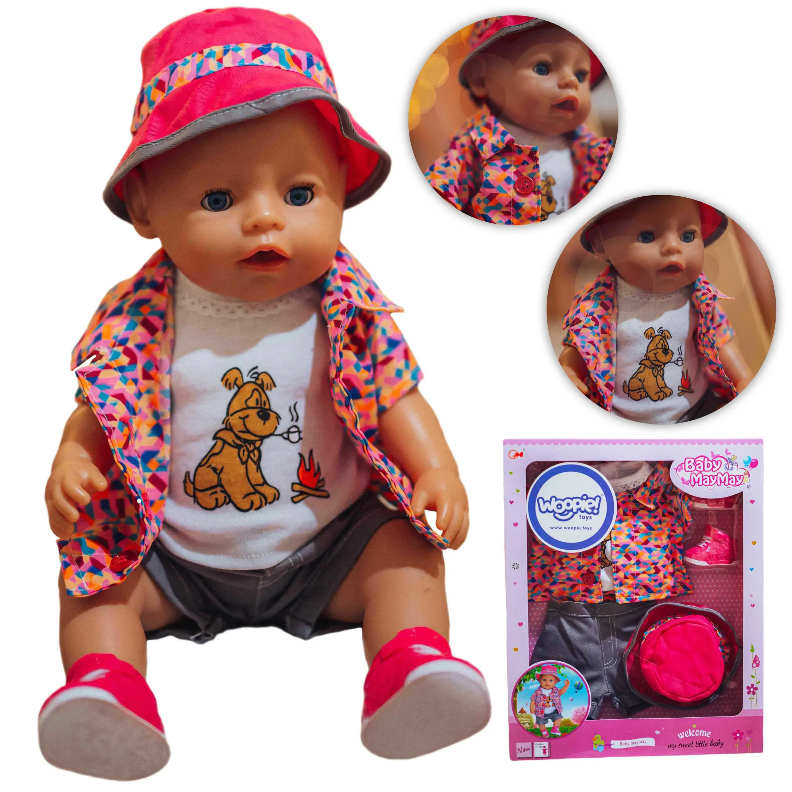 woopie šarena odjeća za lutke 43-46 cm - slika 2